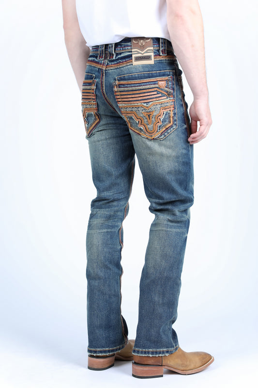 Holt Slim Boot Cut Jean - Tint Blue