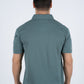 Mens Pearl Snap Buttons Teal Western Polo