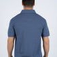 Mens Pearl Snap Buttons Navy Western Polo