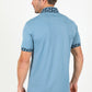 Cotton Knit Polo with Logo Embroidery - Light Blue