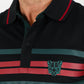 Men's Cotton Modern Fit Black Polo