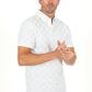 Men's Cotton Modern Fit White Polo