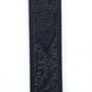 Mens Genuine Leather 3D Embossed Belt - Black