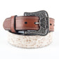 Mens Genuine Horse Leather Belt - Brown