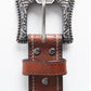 Mens Genuine Horse Leather Belt - Brown