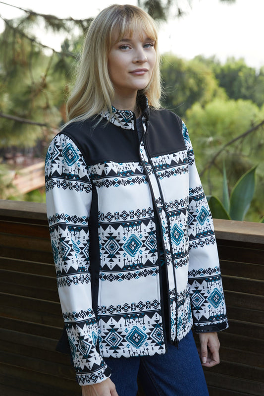 white ladies softshell jacket model platini