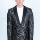 black/silver modern fit evening blazer men platini front