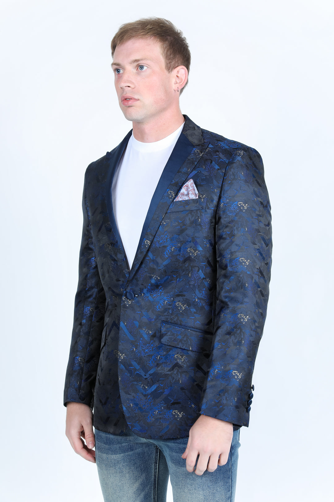 navy modern fit evening blazer men platini 