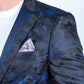 navy modern fit evening blazer men platini  detail