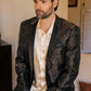black/gold modern fit evening blazer men platini front lifestyle