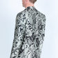 silver modern fit evening blazer men platini back