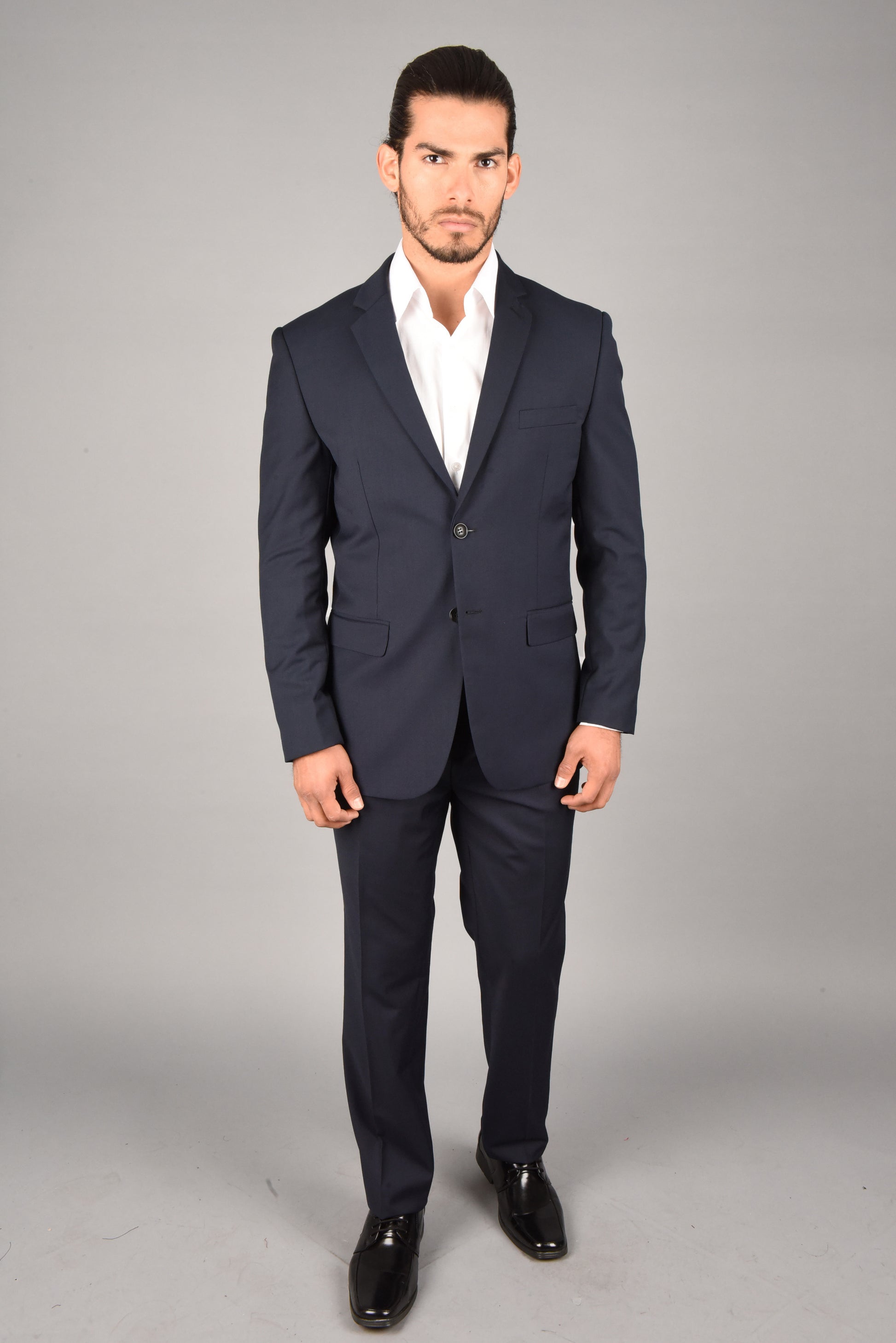 navy slim fit dress suit men platini lifestyle