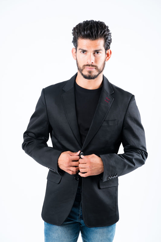 black double button blazer men platini 