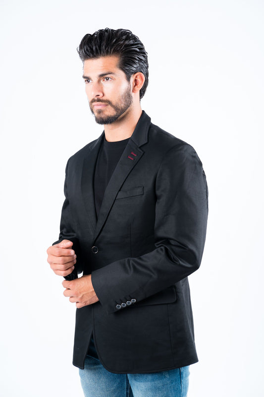 black double button blazer men platini 