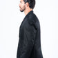 Men's Double Button Black Blazer