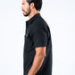 Men's Fishing Black Short Sleeve Shirt