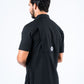 Men's Fishing Black Short Sleeve Shirt