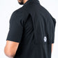 Men's Fishing Black Short Sleeve Shirt