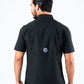 Men's Fishing Black Short Sleeve Shirt