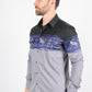 Men's Modern Fit Cotton Stretch Rodeo Panoramic Print Shirt