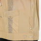 Men's Modern Khaki GUAYABERA Shirt