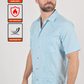 Men's Modern Light Blue GUAYABERA Shirt