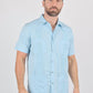 Men's Modern Light Blue GUAYABERA Shirt