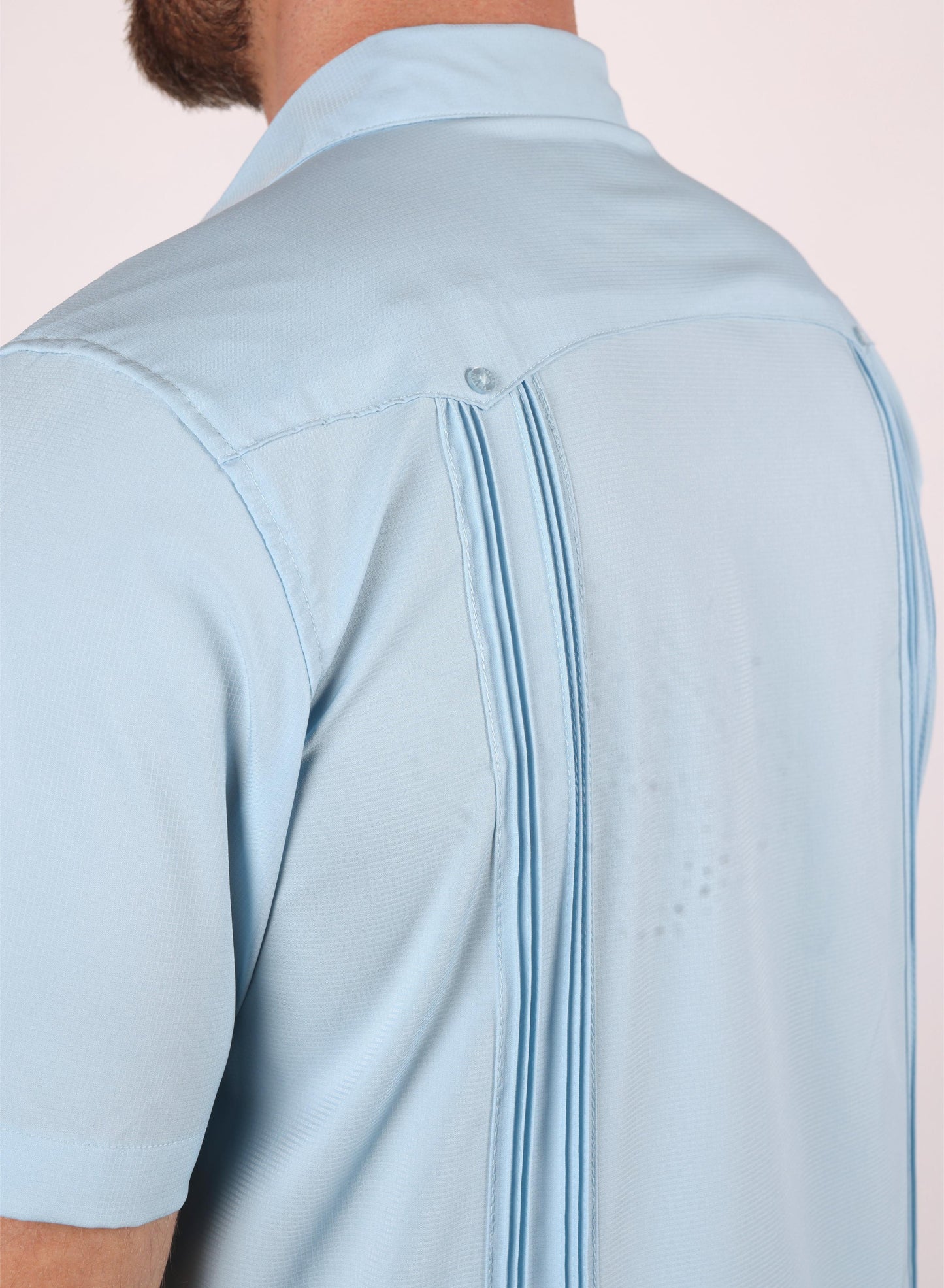Men's Modern Light Blue GUAYABERA Shirt