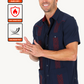 Men's Modern Navy GUAYABERA Shirt