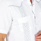 Men's Modern White GUAYABERA Shirt
