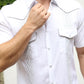 Men's Modern White GUAYABERA Shirt