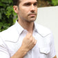 Men's Modern White GUAYABERA Shirt