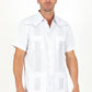 Men's Modern White GUAYABERA Shirt
