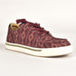 Mens Aztec Print Canvas Sneaker