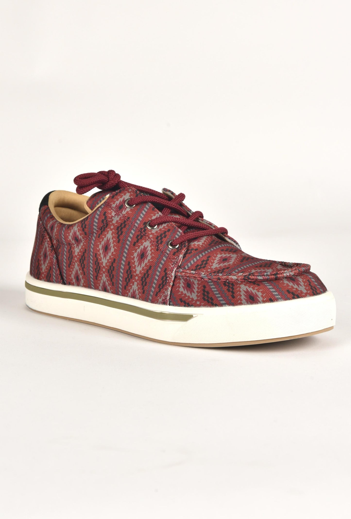 Mens Aztec Print Canvas Sneaker