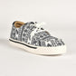 Mens Aztec Print Canvas Sneaker