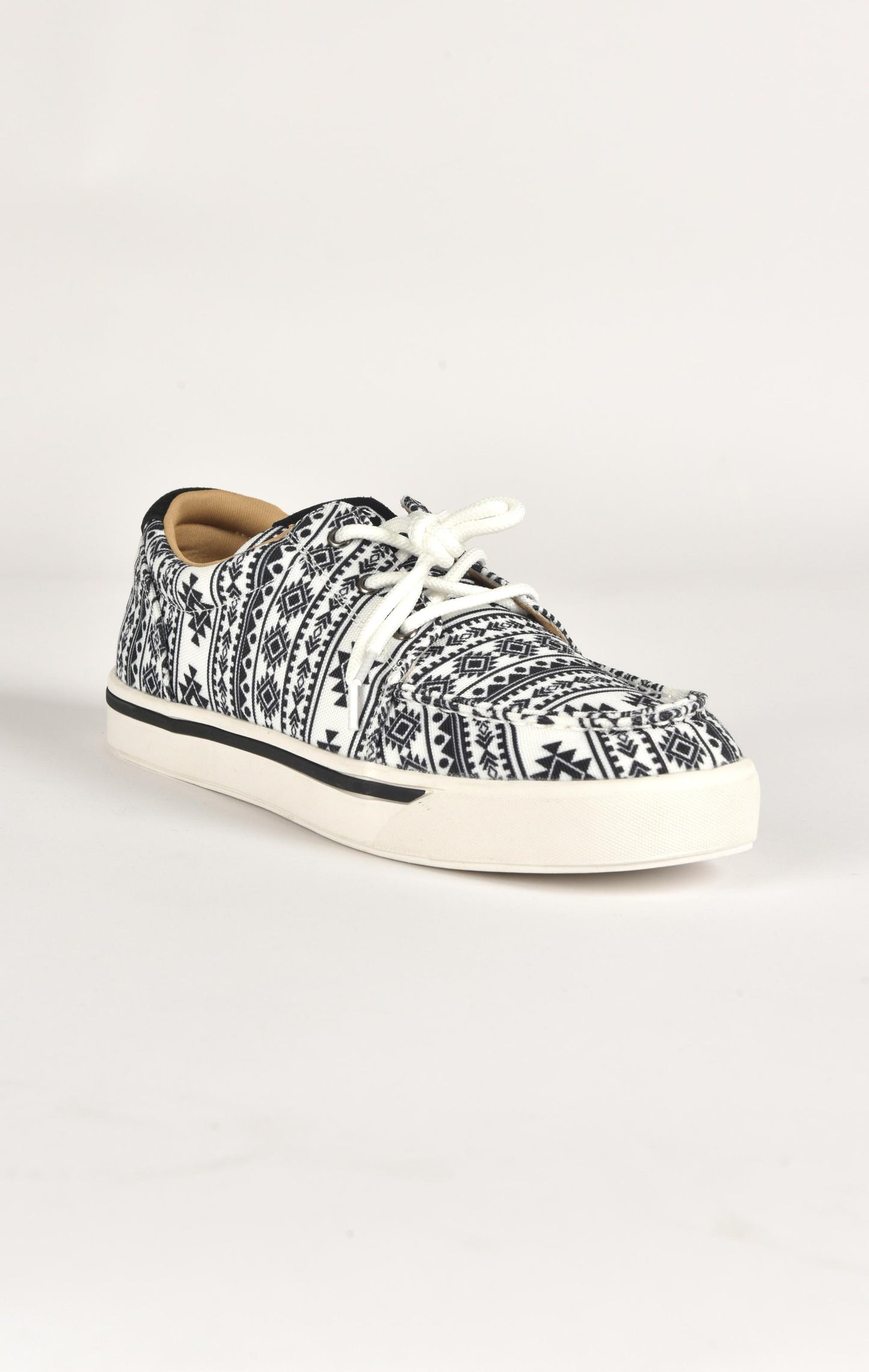 Mens Aztec Print Canvas Sneaker