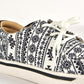 Mens Aztec Print Canvas Sneaker