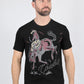 Mens Modern Fit Cotton Stretch Horse-Rider Print T-Shirt