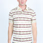 Mens Modern Fit Stretch Cotton Aztec Print Polo