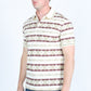 Mens Modern Fit Stretch Cotton Aztec Print Polo