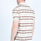Mens Modern Fit Stretch Cotton Aztec Print Polo