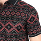 Mens Modern Fit Stretch Cotton Polo with Aztec Print