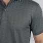 Mens Modern Fit Stretch Full Body Crystals Polo