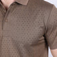 Mens Modern Fit Stretch Full Body Crystals Polo
