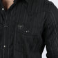 Mens Modern Fit Stretch Lurex Western Long Sleeve Shirt