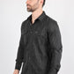 Mens Modern Fit Stretch Lurex Western Long Sleeve Shirt