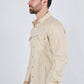 Mens Modern Fit Stretch Lurex Western Long Sleeve Shirt