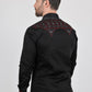 Mens Modern Fit Stretch Multi-Color Aztec Embroidery Shirt