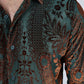 Mens Modern Fit Stretch Velvet Fashion Shirt